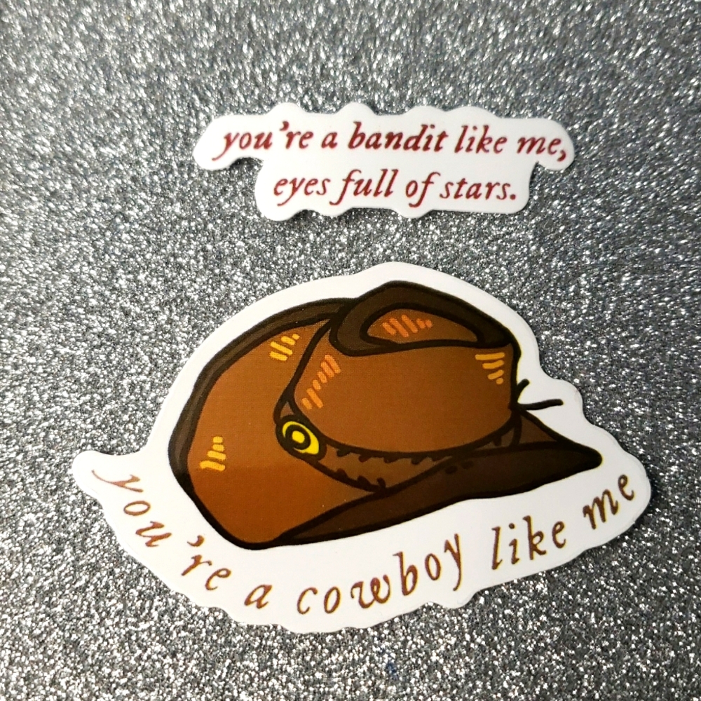 10/$10 Taylor Swift EVERMORE Waterproof Sticker cowboy Like Me